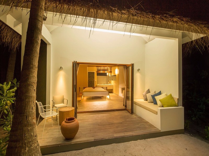 Cocoon Resort, Maldives Ocean view room at night