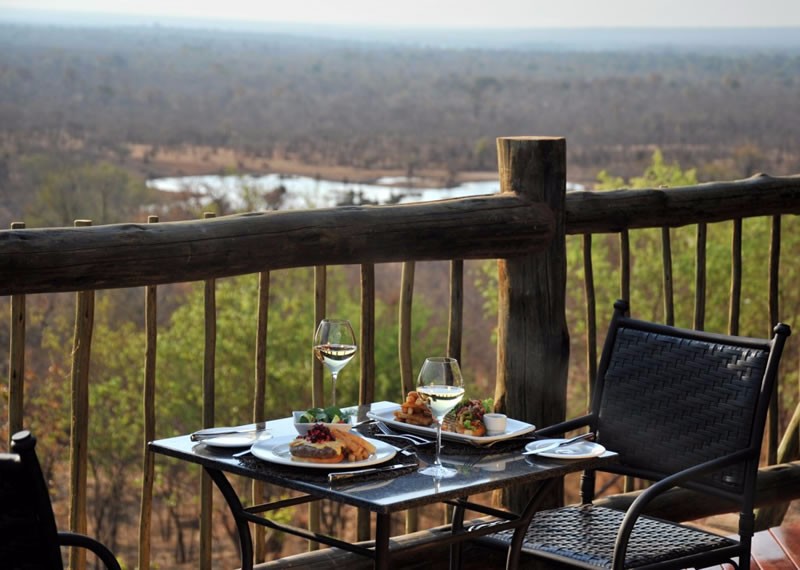 Victoria Falls Safari Lodge, Zimbabwe - Dining with a view