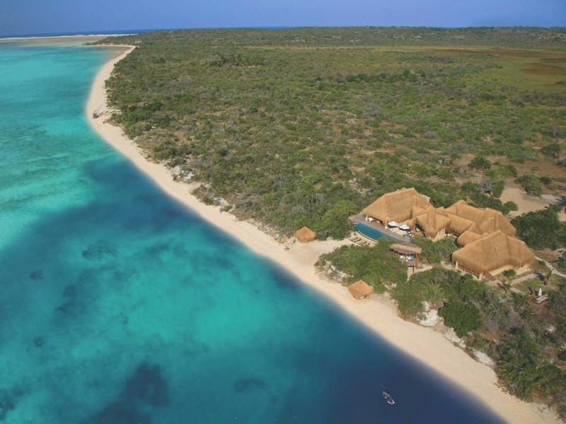 Azura Benguerra Island Mozambique Aerial View