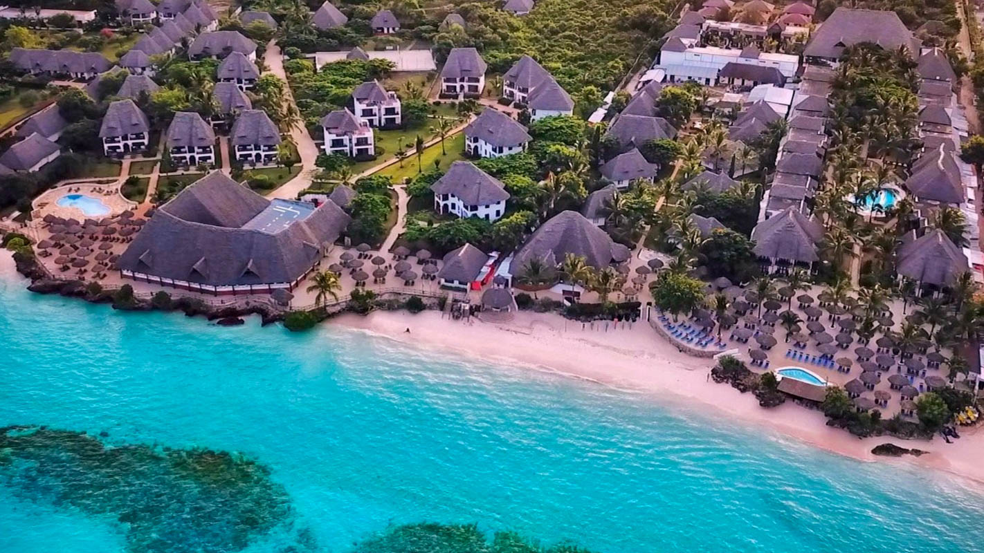 Just Honeymoons - My Blue Hotel, Zanzibar - aerial view