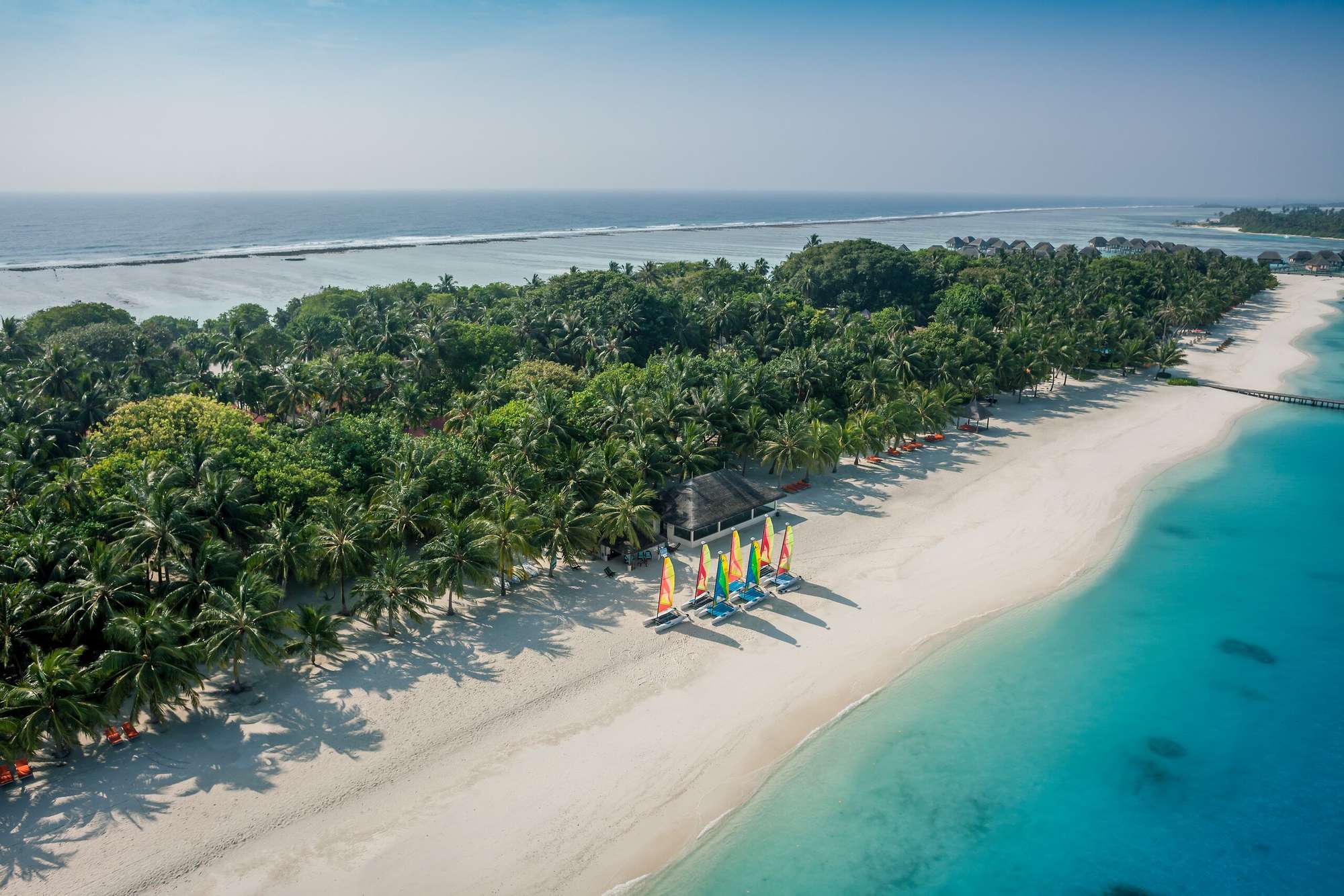 Just Honeymoons - Club Med Kani Maldives - Catamarans on beach